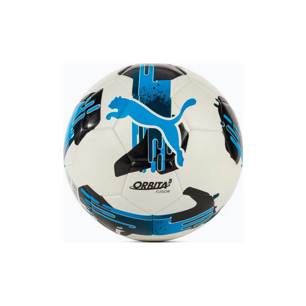 М'яч футбольний Puma Orbita 5 Fusion 084331-05 білий, чорний, синій 5 (4067981498666) - зображення 1
