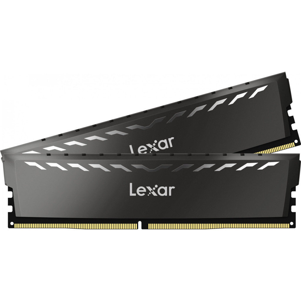 Модуль пам'яті для комп'ютера DDR4 16GB (2x8GB) 3200 MHz Thor Dark Gray Lexar (LD4BU008G-R3200GDXG) - зображення 2