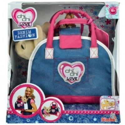 М'яка іграшка Chi Chi Love Чихуахуа Модерний джинс із сумочкою та дзеркальцем 20 см (589 0599) - зображення 2
