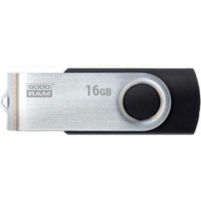 USB флеш накопичувач Goodram 16GB Twister Black USB 3.0 (PD16GH3GRTSKR9) - зображення 1