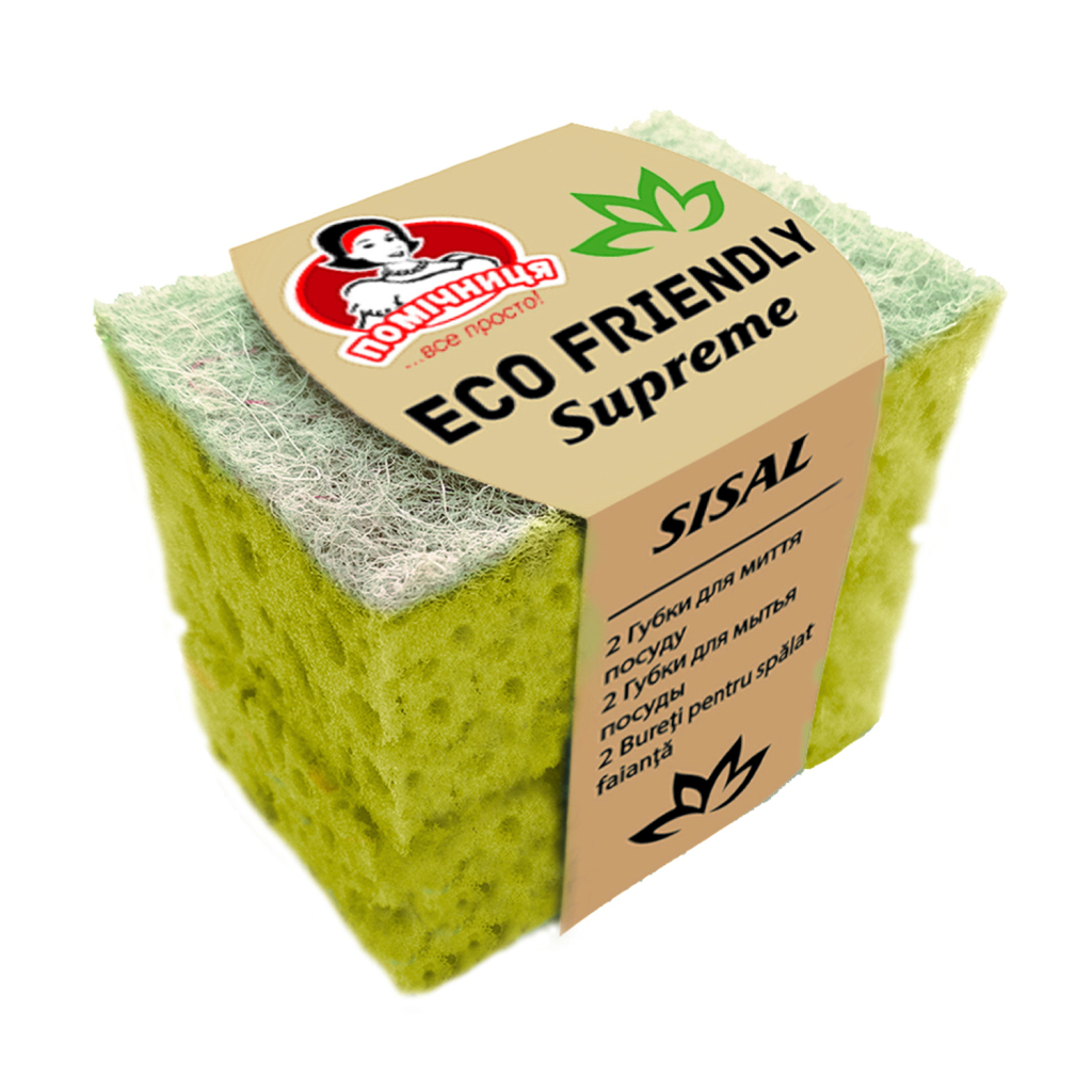 Губки кухонні Помічниця Eco Friendly Supreme 2 шт. (4820212004261) - зображення 1