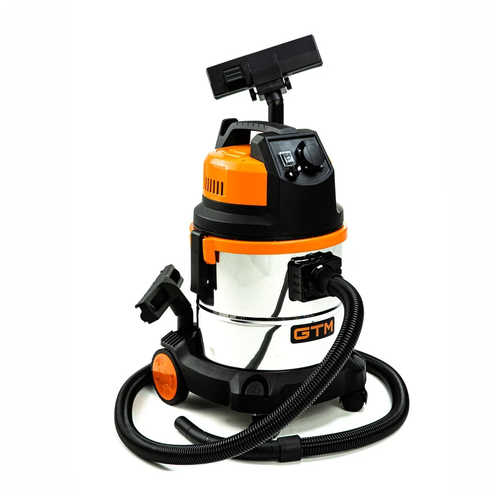 Пилосос будівельний GTM JN503 1600Вт/220В, бак 20л, сухе/вологе (JN503) - изображение 2