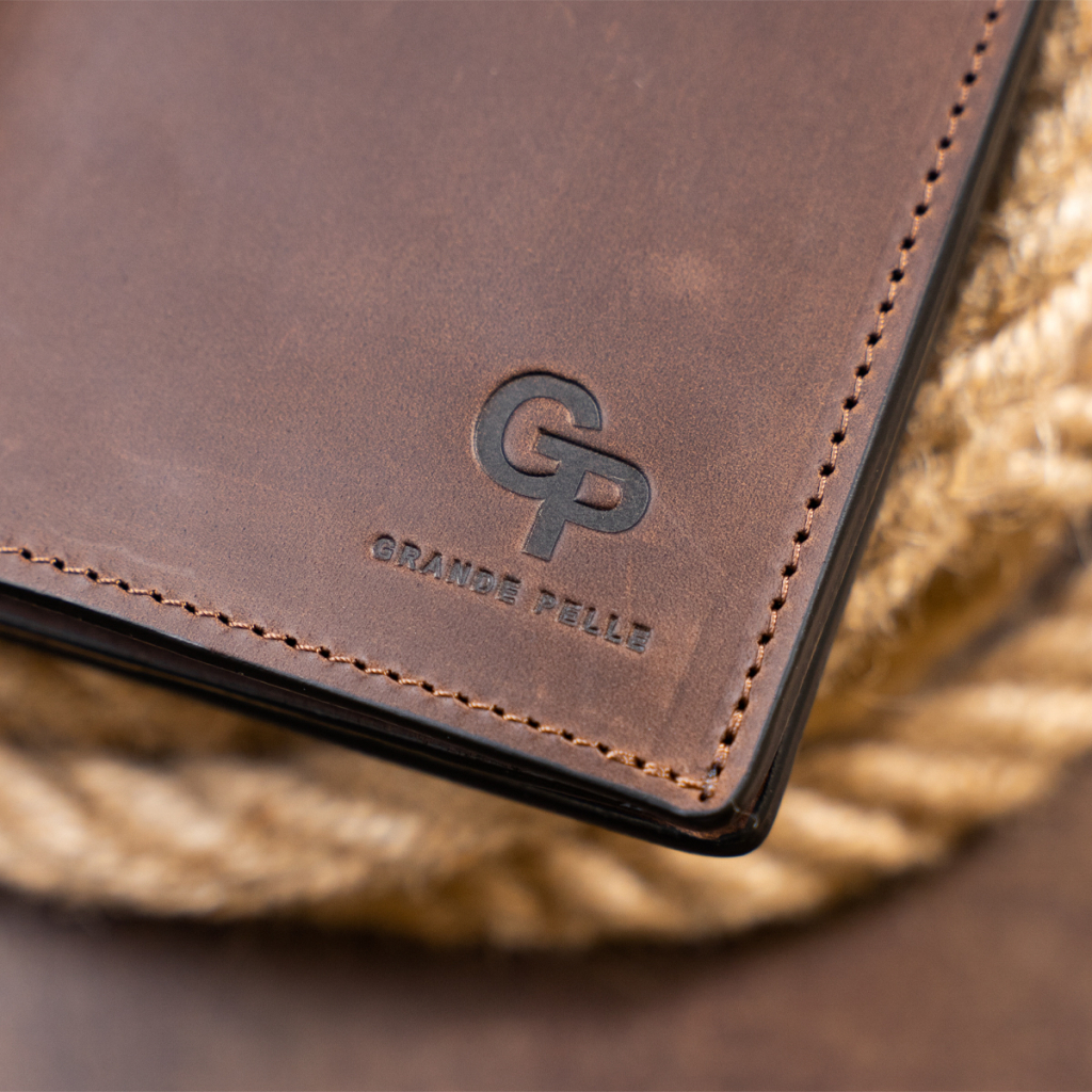 Гаманець Grande Pelle На магнітній кнопці Шоколадний (11314) - зображення 10