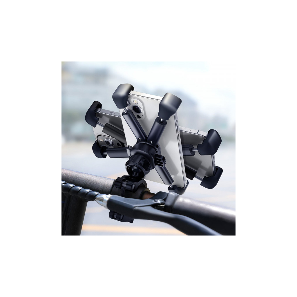 Тримач для смартфонів Baseus 4.7-6.5" Quick to take (for bicycle and Motorcycle) (SUQX-01) - изображение 9