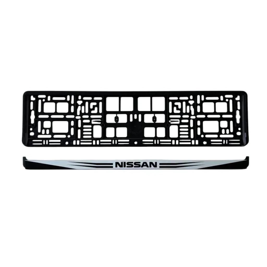 Рамка номерного знака Poputchik Nissan (24-113-IS) - изображение 2