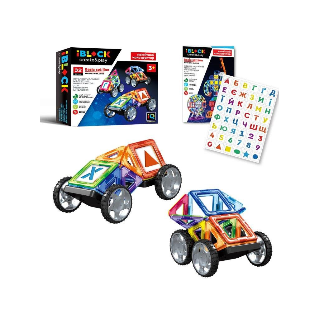 Конструктор iBlock Магнітний 32 деталі (PL-920-02) - зображення 4