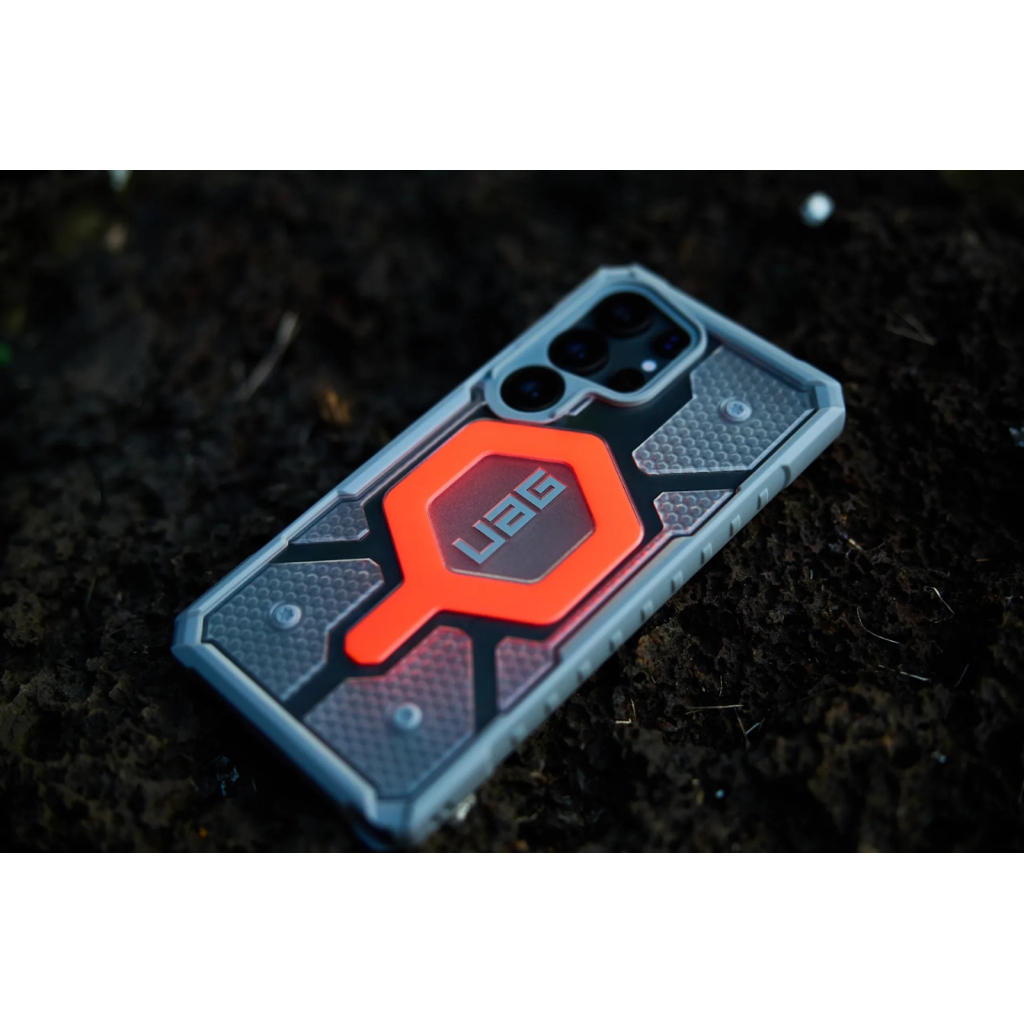 Чохол до мобільного телефона UAG Samsung Galaxy S25 Ultra Pathfinder Clear with Magnet Bundle Active Lava Lanyard (2144831BV02) - зображення 8
