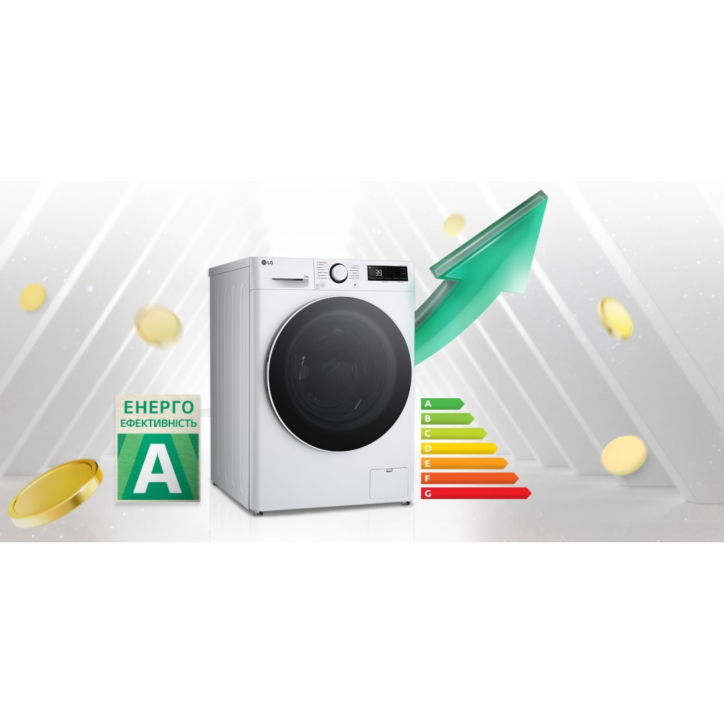 Пральна машина LG F4Y5RS0W - зображення 4