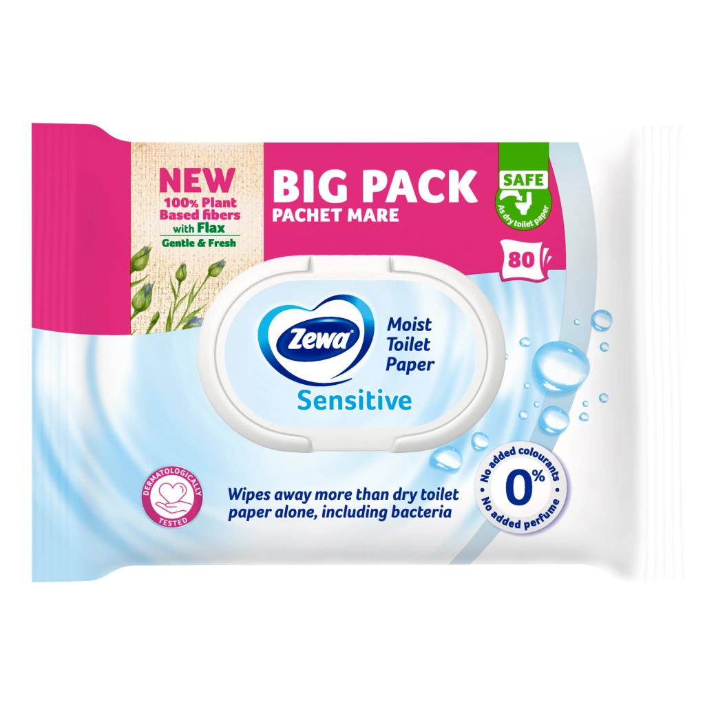 Туалетний папір Zewa Pure без аромату 80 шт. (7322541395050) - зображення 2