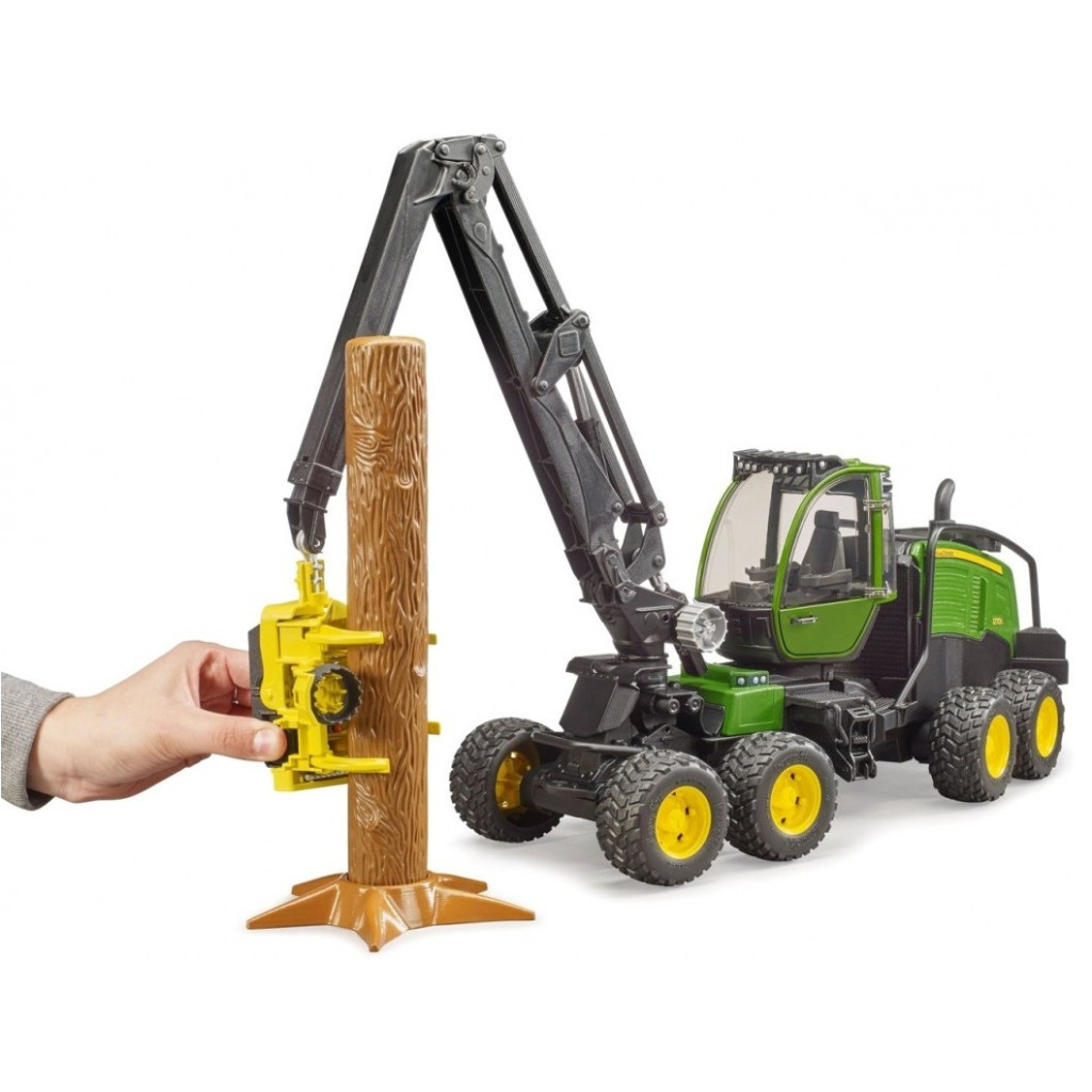 Спецтехніка Bruder Харвестер John Deere 1270G з 1 колодою (02135) - зображення 7