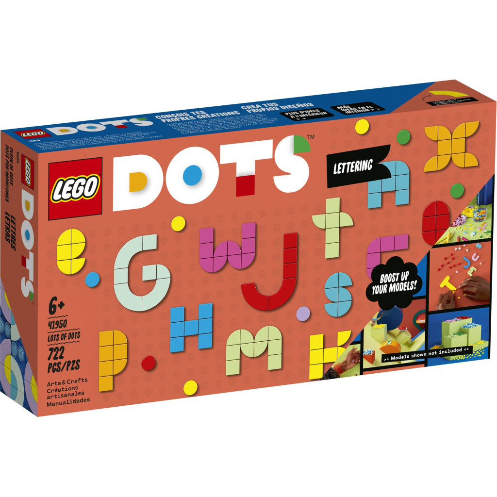 Конструктор LEGO DOTS Великий набір тайлів: літери 722 деталі (41950) - зображення 1
