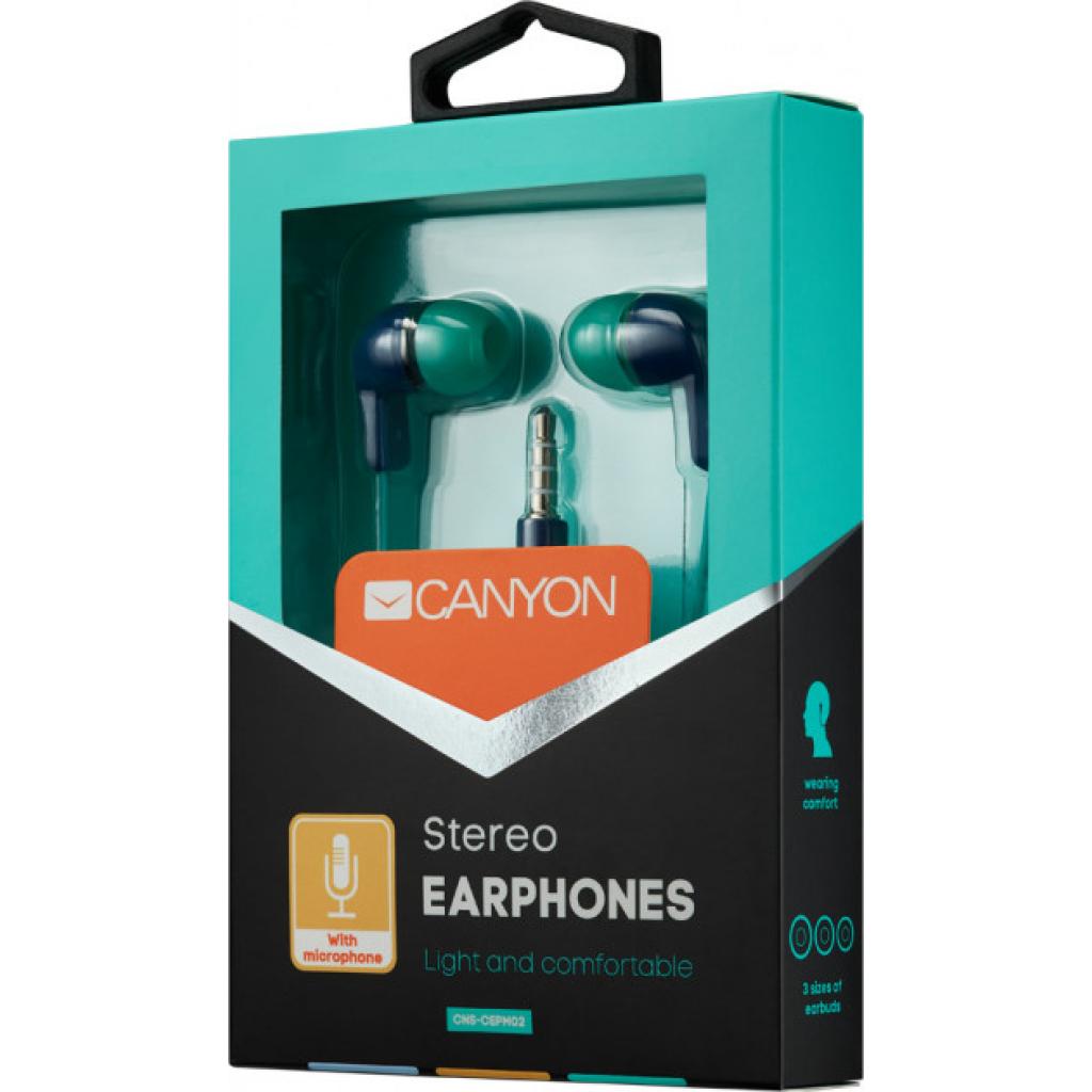 Навушники Canyon Blue-Green (CNS-CEPM02GBL) - зображення 3