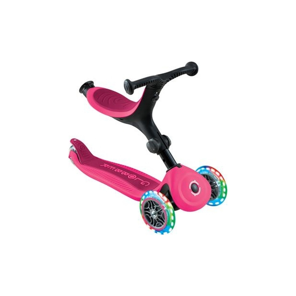 Самокат Globber Go Up Active 1+ до 20/50 кг Led  фісташково-рожевий (744-110) - зображення 6