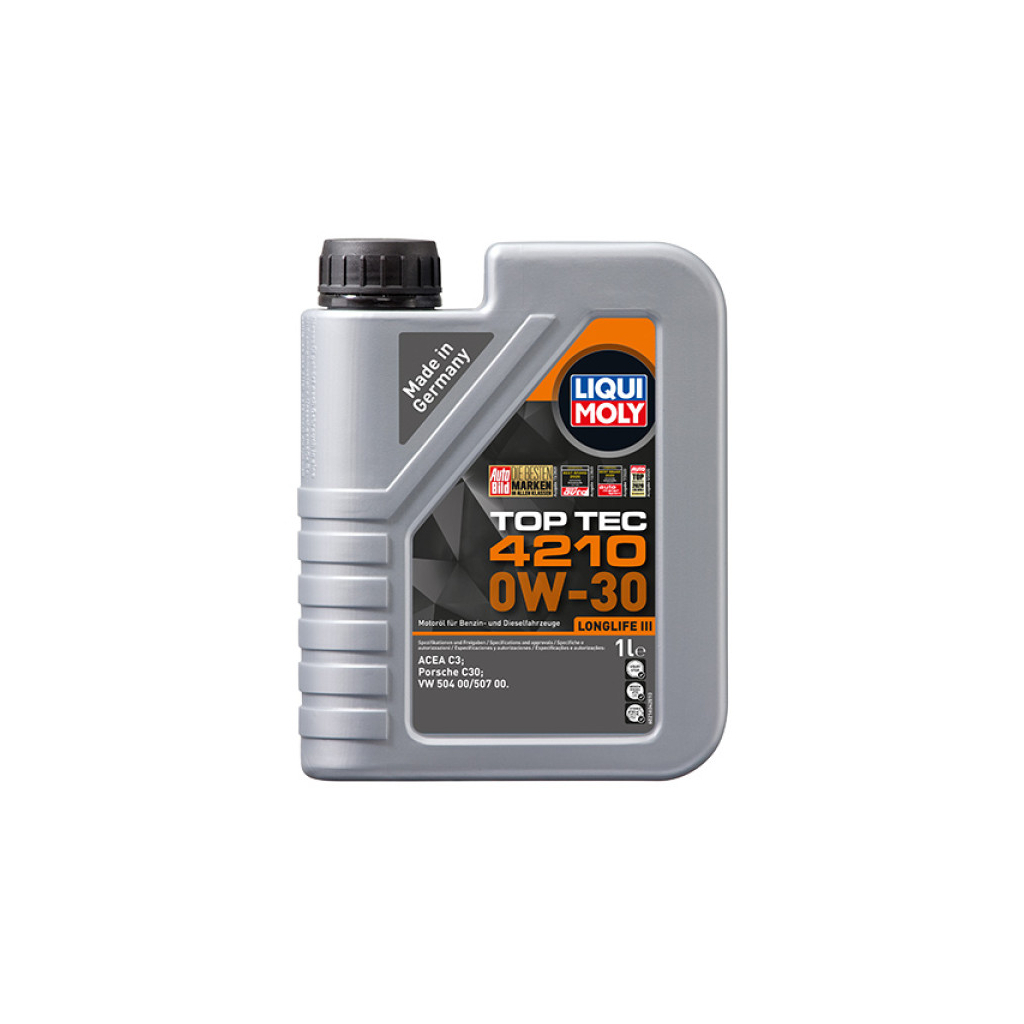Моторна олива Liqui Moly HC-cинтетическое моторное масло - Top Tec 4210 SAE 0W-30 1л. (21604) - изображение 1