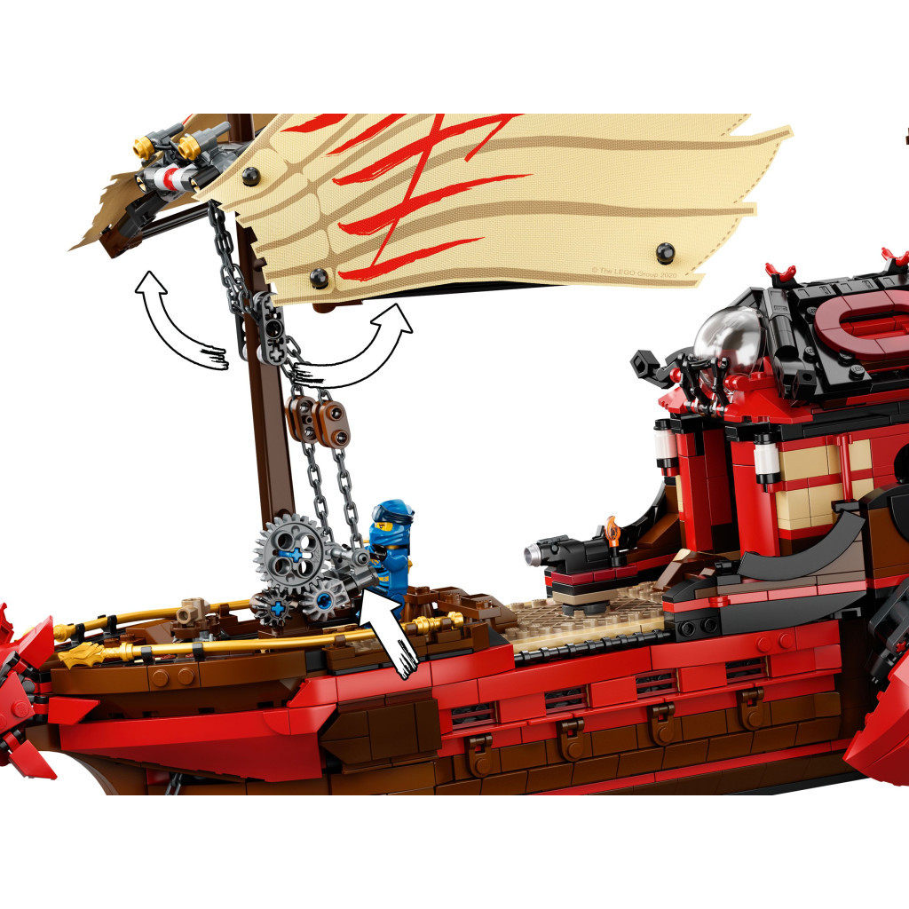 Конструктор LEGO Ninjago Літаючий корабель Майстра Ву 1781 деталь (71705) - зображення 9