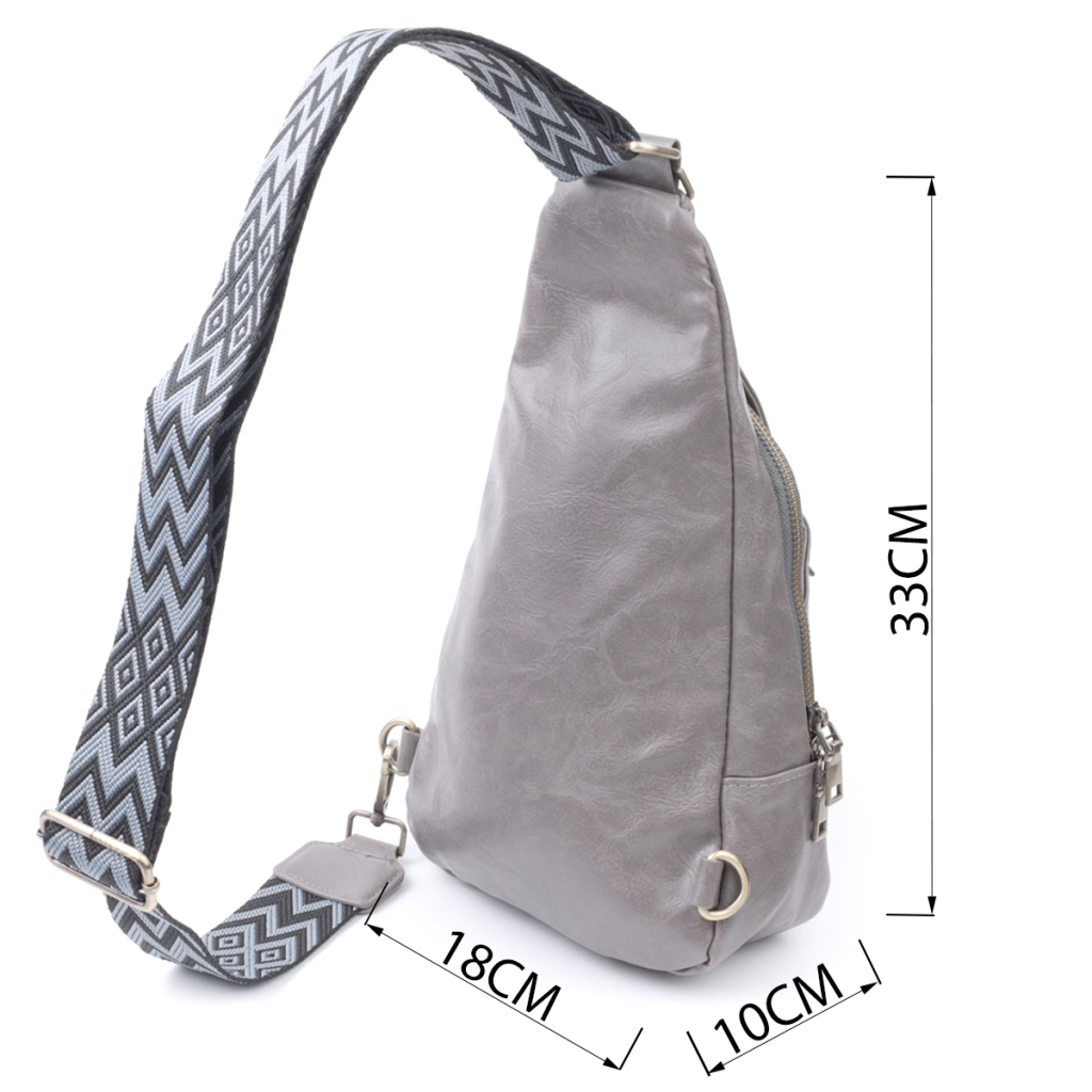 Сумка Vintage З екошкіри Сіра (22777) - зображення 3