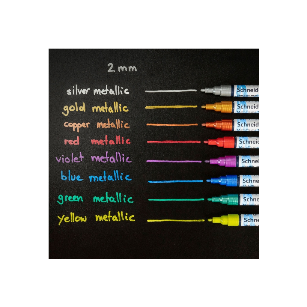 Набір маркерів Schneider металік Paint-It 2,0 мм 4 шт (ML01111501) - picture 6