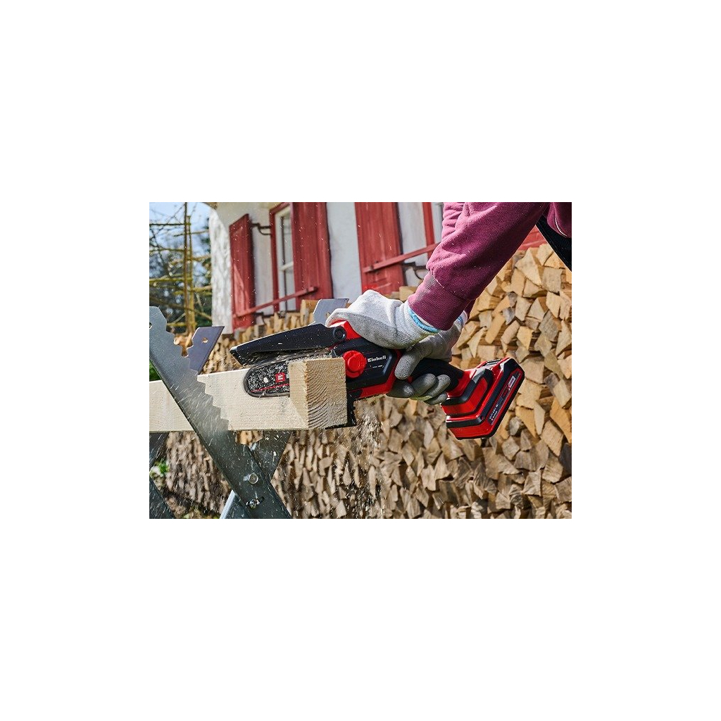 Ланцюгова пила Einhell GE-PS 18/15 Li BL - Solo PXC 18В, безщіткова, шина 158мм, різ 125мм (без АКБ і ЗП) (4600040) - изображение 12