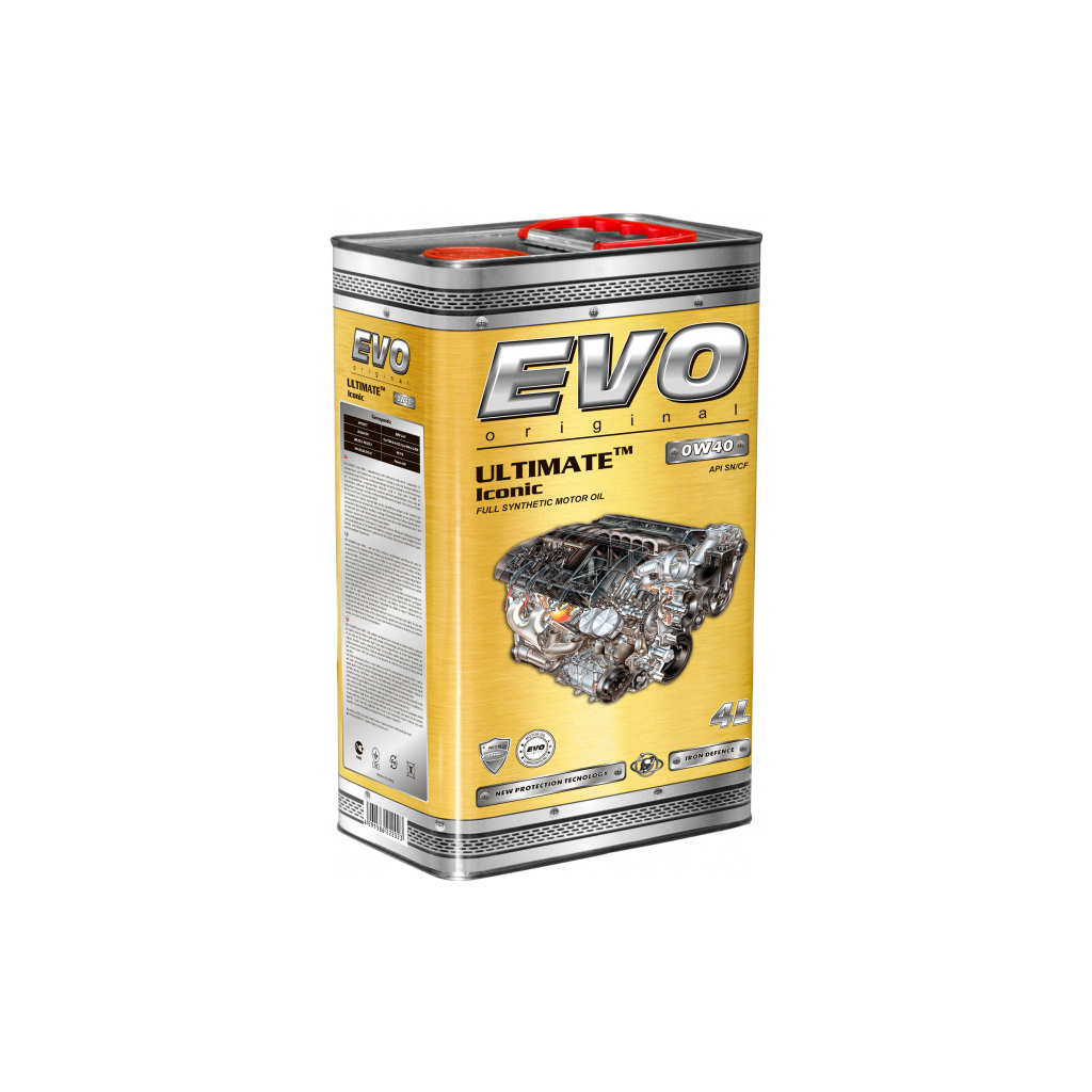 Моторна олива EVO ULTIMATE Iconic 0W40 4L (U I 4L 0W-40) - зображення 1