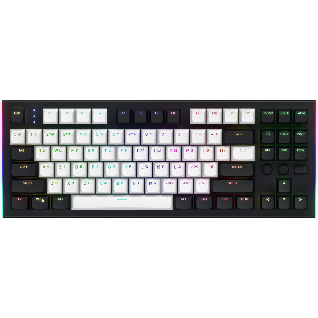 Клавіатура Hator Gravity TKL Orange USB Black (HTK560UA) - зображення 1