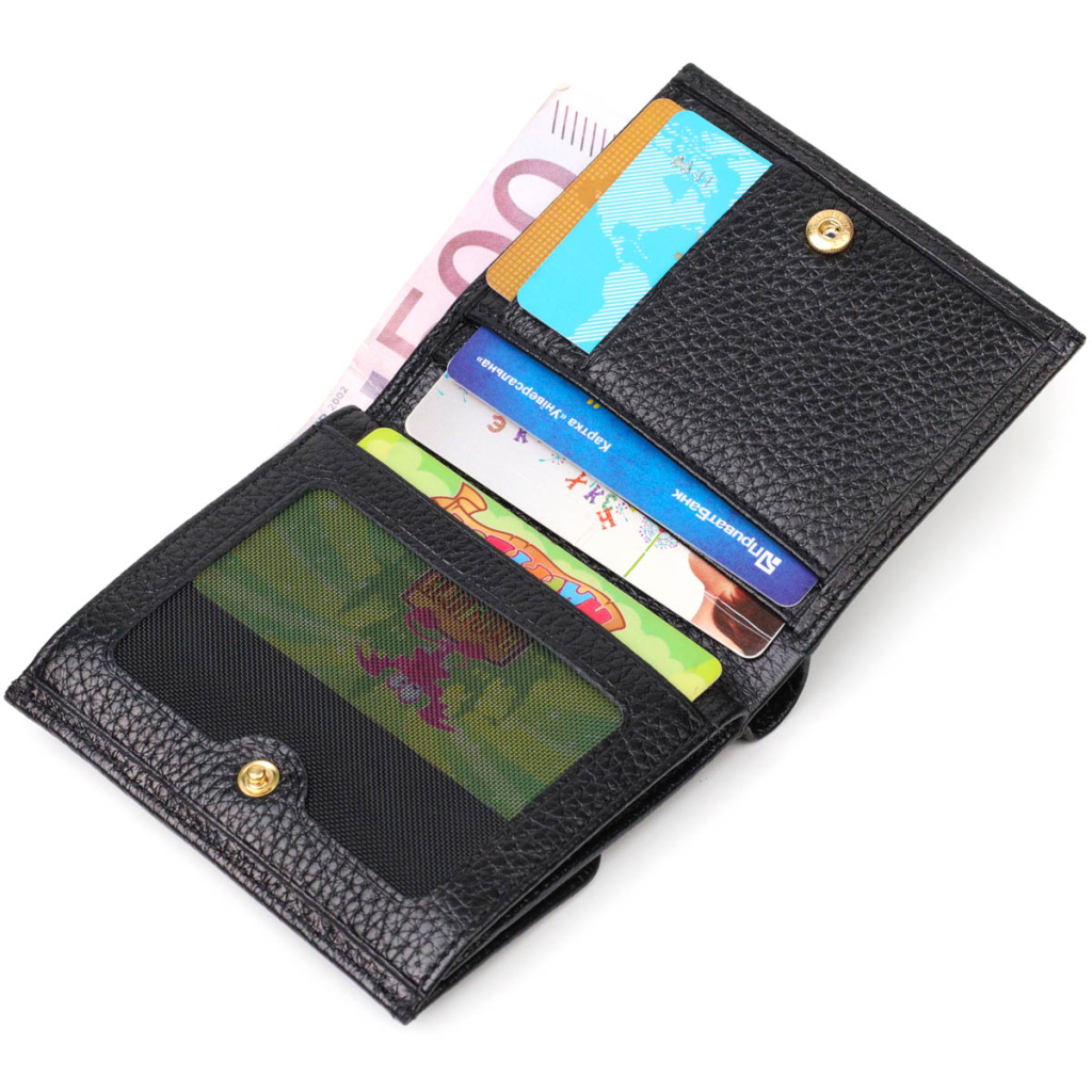 Гаманець Tony Bellucci З натуральної шкіри Чорний (22010) - зображення 5