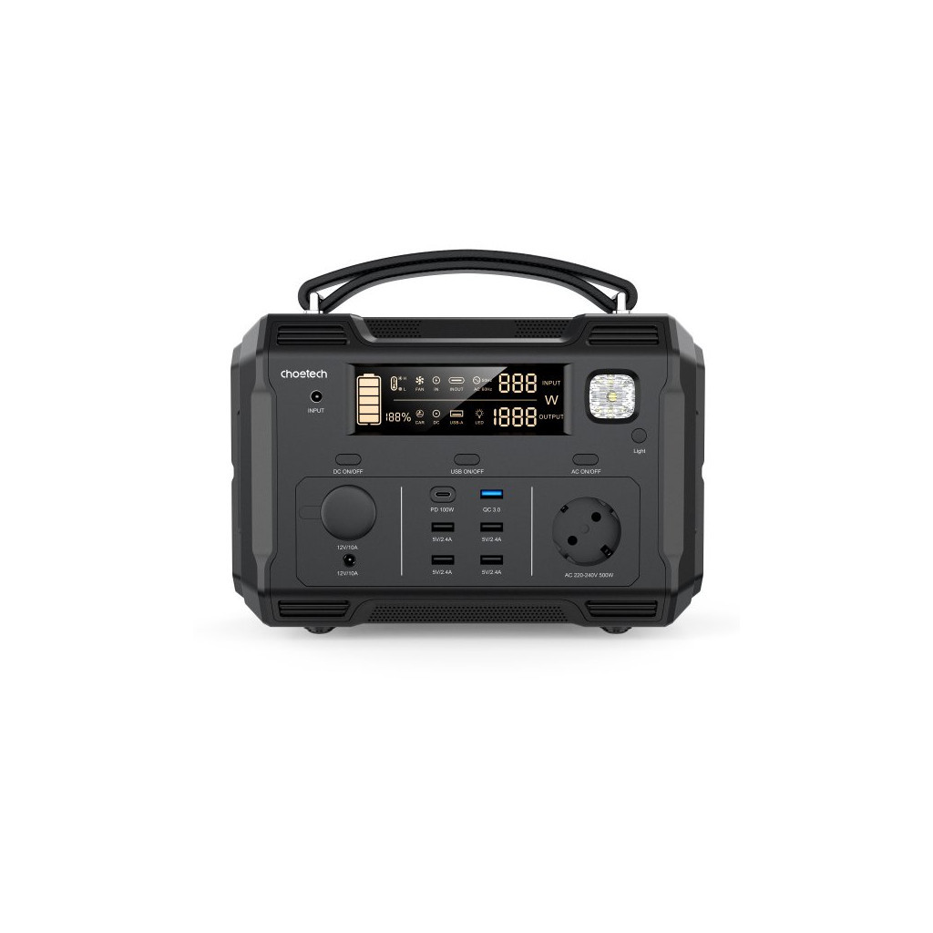 Зарядна станція Choetech BS004-EU-BK, 500W (BS004-EU-BK) - зображення 3