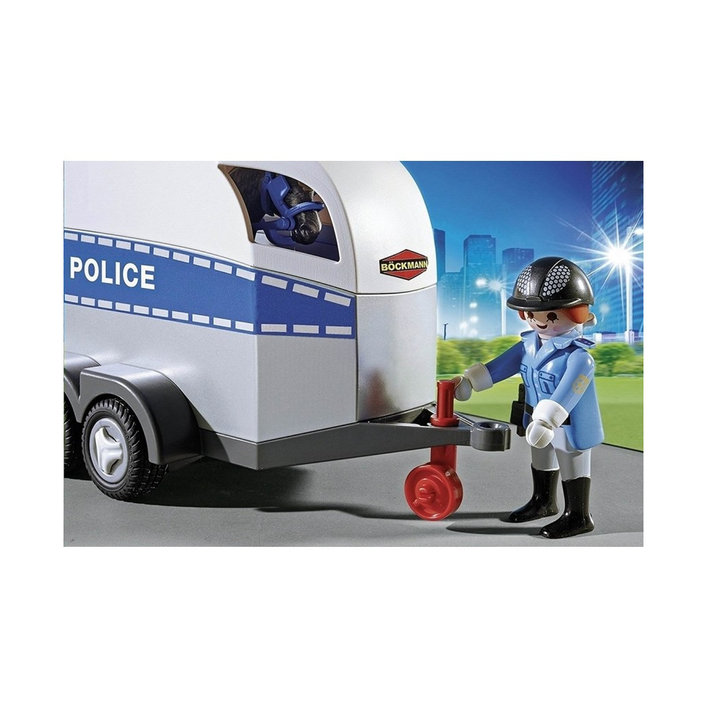 Конструктор Playmobil Поліція з конем і трейлером (6332945) - зображення 6