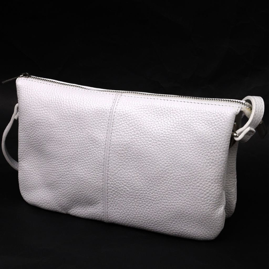 Сумка Grande Pelle З натуральної шкіри Біла (11635) - зображення 2