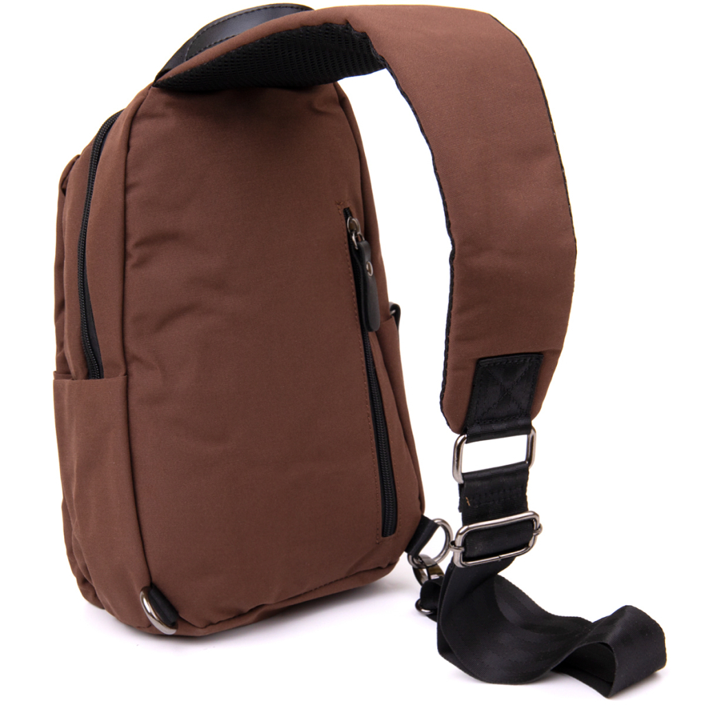 Сумка Vintage Через плече нейлон Коричнева (20634) - зображення 6