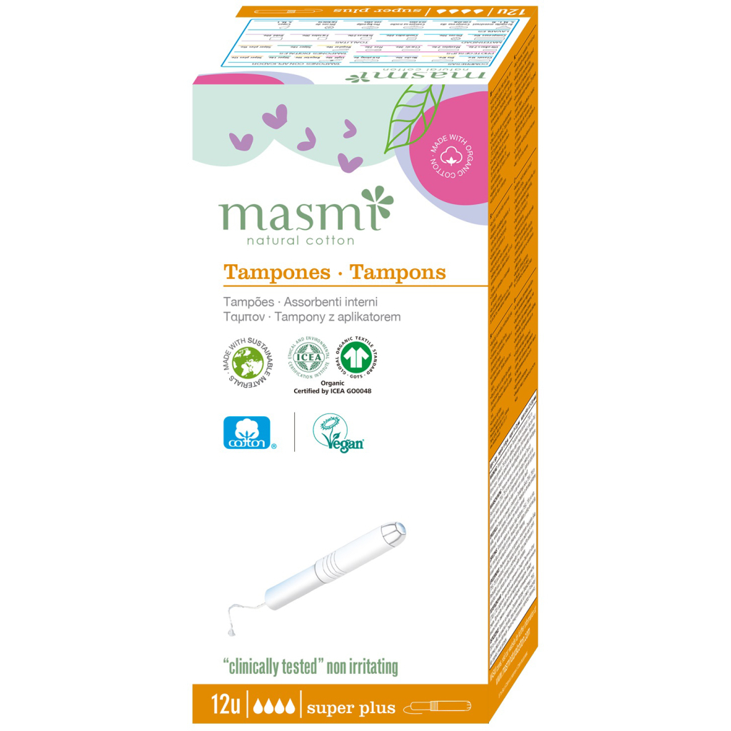 Тампони Masmi Super Plus з аплікатором 12 шт. (8432984000295) - изображение 1