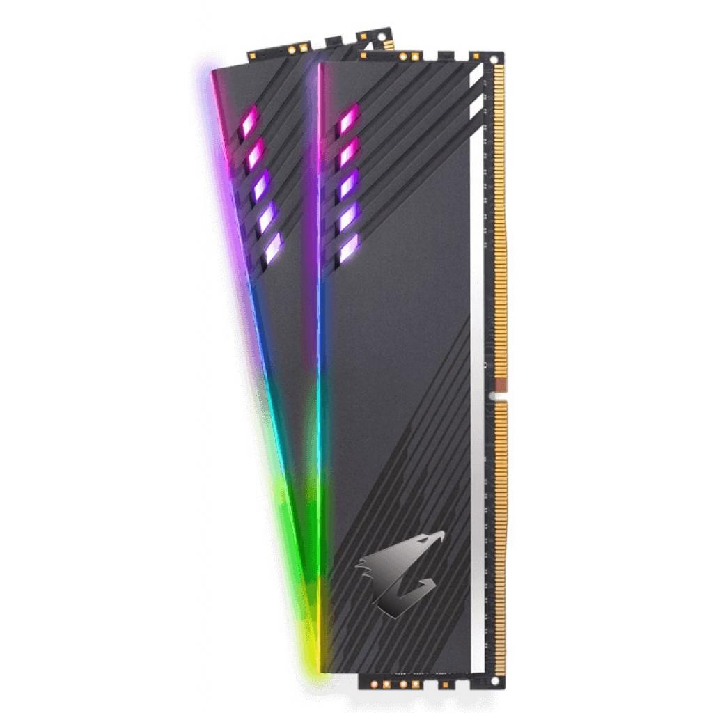 Модуль пам'яті для комп'ютера DDR4 16GB (2x8GB) 3200 MHz RGB Fusion 2.0 AORUS GIGABYTE (GP-ARS16G32) - зображення 2