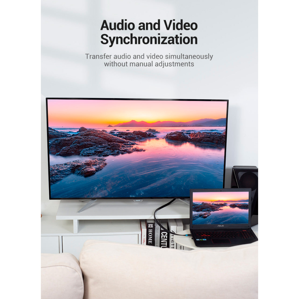 Кабель мультимедійний HDMI M to HDMI M 1.0m engineering black Vention (AAMBF) - зображення 6