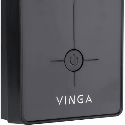 Пристрій безперебійного живлення Vinga LCD 600VA metal case (VPC-600M) - зображення 5