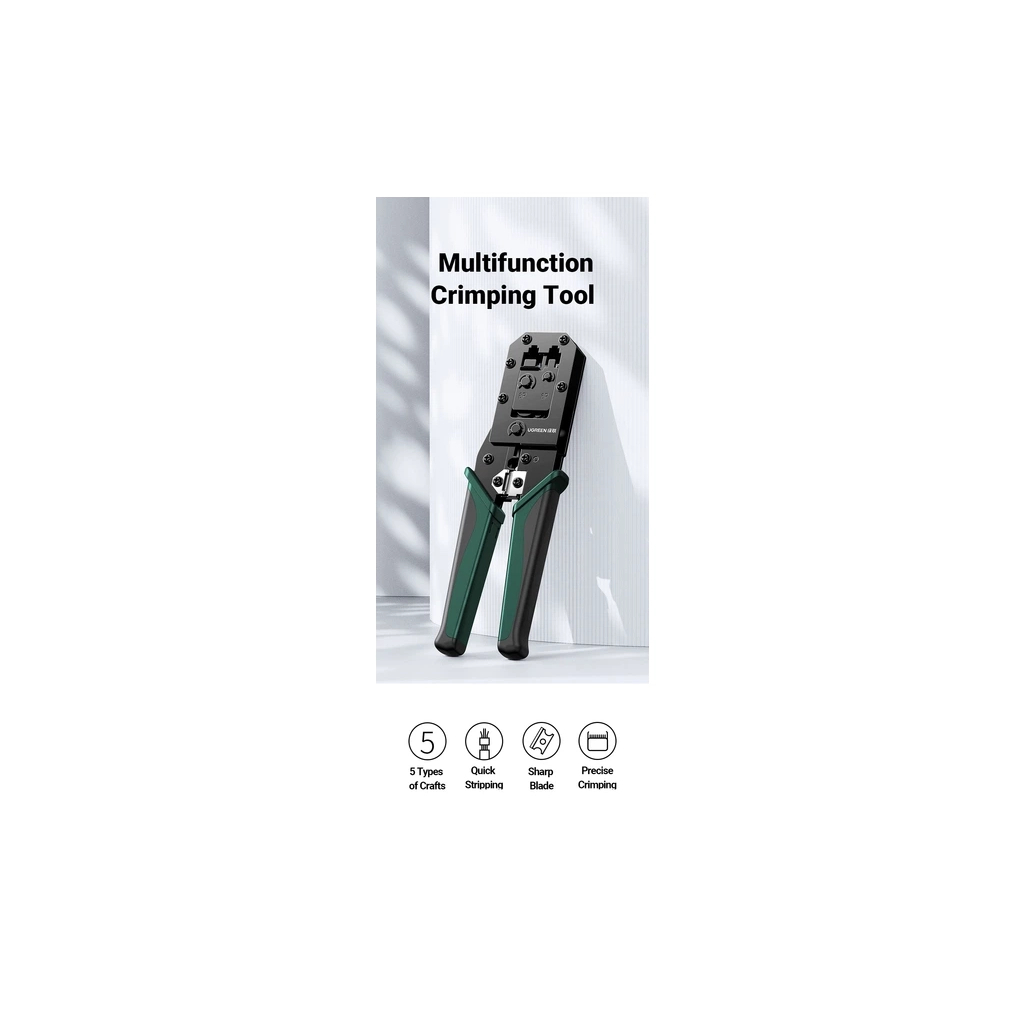 Інструмент Ugreen Обтискні кліщі NW136 Multifunctional Clamp Green (70683) - picture 3