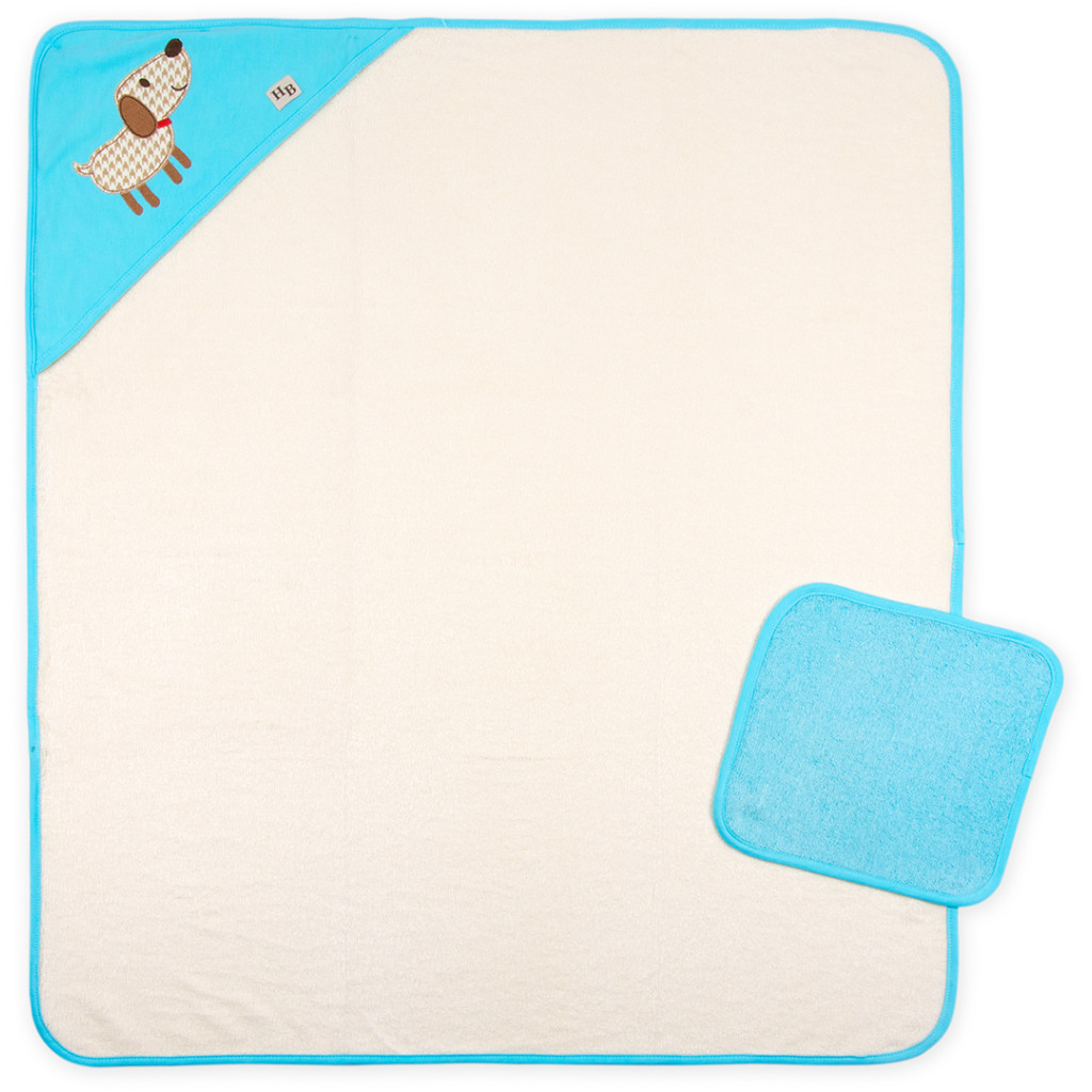 Рушник для купання Luvable Friends з бамбука, для хлопчиків (57012.B.ONE) - зображення 1