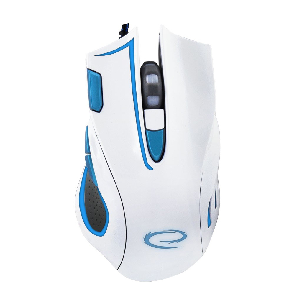 Мишка Esperanza MX401 Hawk white-blue (EGM401WB) - зображення 1