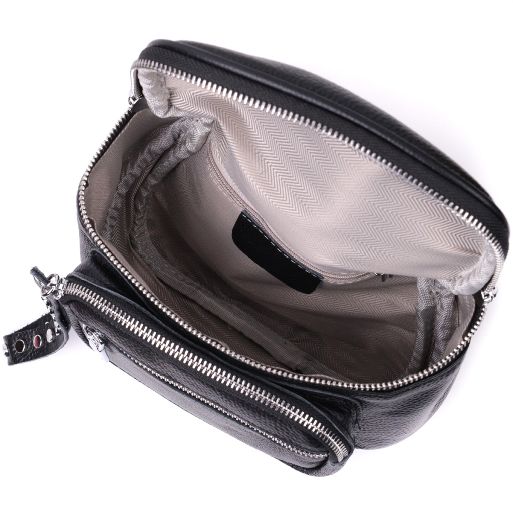 Сумка Vintage З натуральної шкіри Чорна (22388) - зображення 6