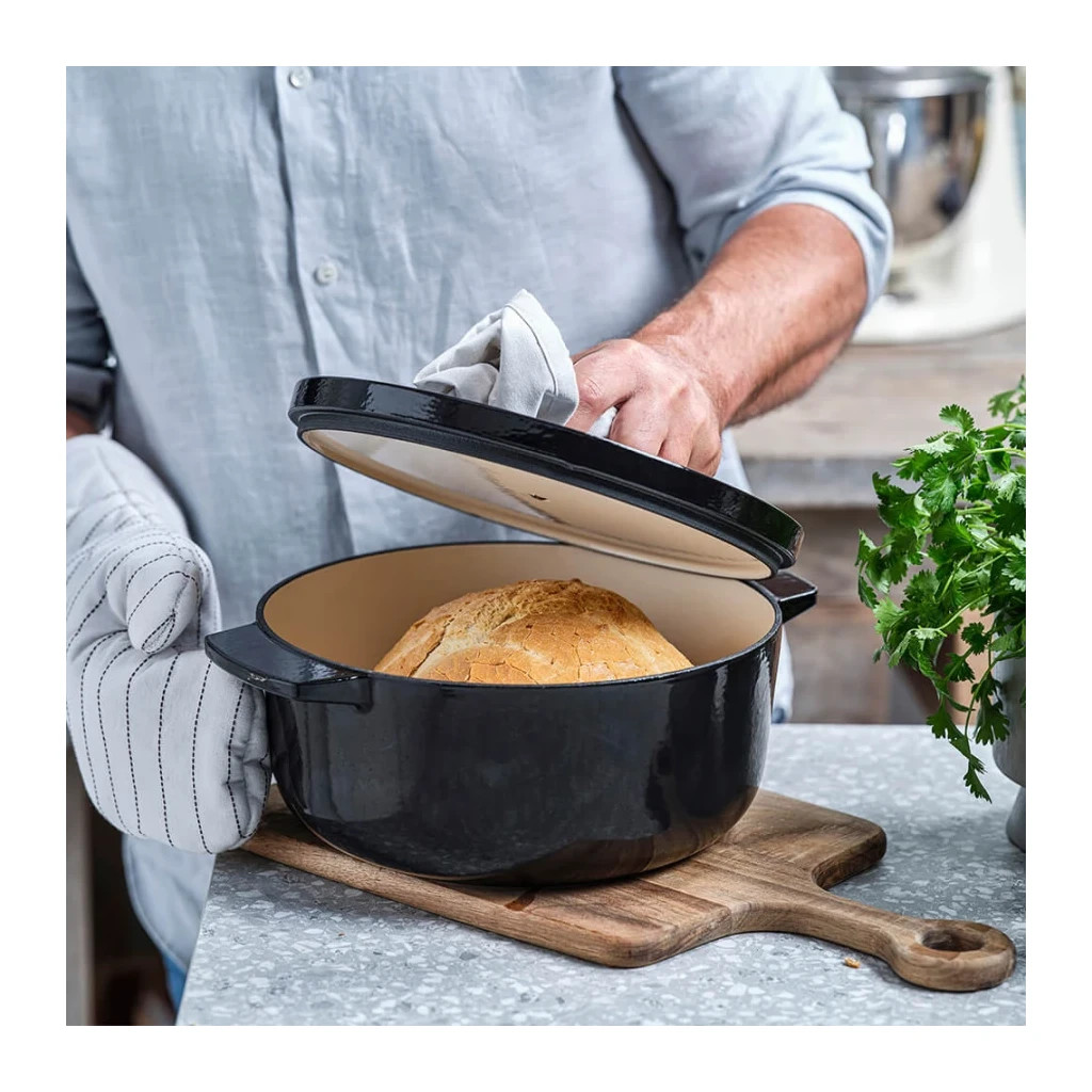 Каструля KitchenAid чавунна з кришкою 3,3 л Чорна (CC006058-001) - зображення 6