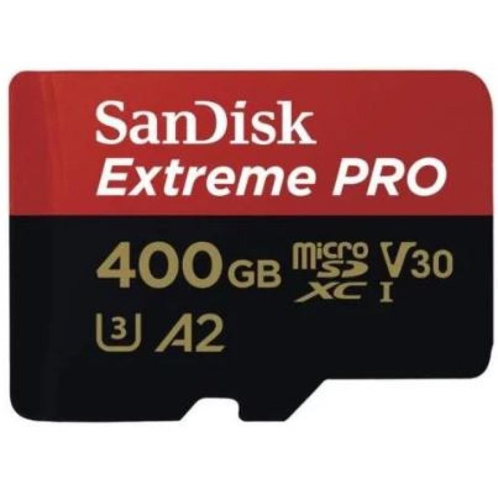 Карта пам'яті SanDisk 400GB microSDXC class 10 UHS-I U3 A2 V30 Extreme Pro (SDSQXCZ-400G-GN6MA) - зображення 1