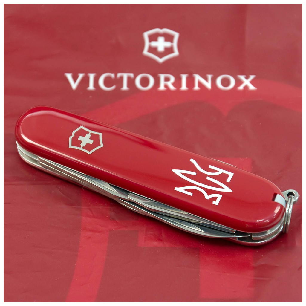 Ніж Victorinox Spartan Ukraine Red "Тризуб ЗСУ" (1.3603_T0390u) - зображення 3