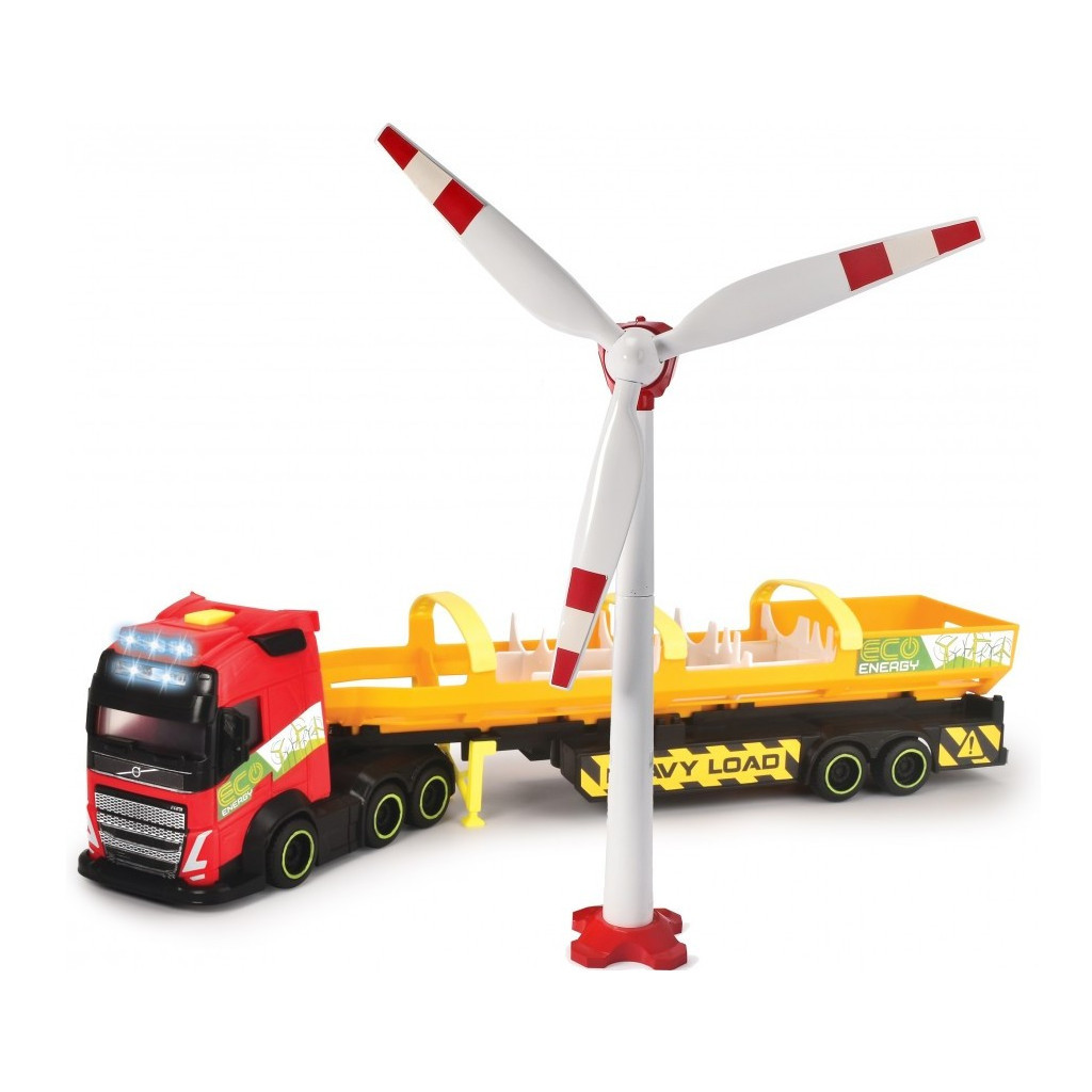 Спецтехніка Dickie Toys Вантажівка Вольво Перевезення вітрогенератора зі звук. та світл. ефектами, 40 см (3747011) - зображення 2