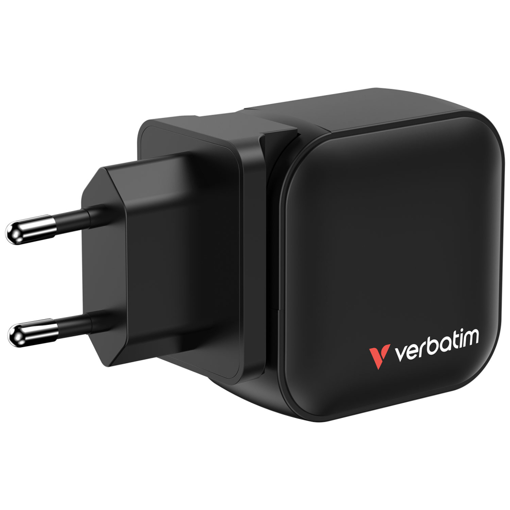 Зарядний пристрій Verbatim MiniGaN 70 W 3 ports (2xUSB-C/1xUSB-A) (32229) - зображення 2