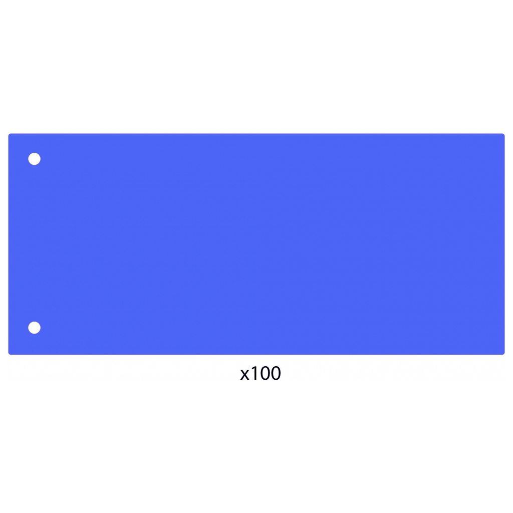 Роздільник сторінок Economix 240х105 мм , пластик, синій, 100 шт (E30811-02) - изображение 1