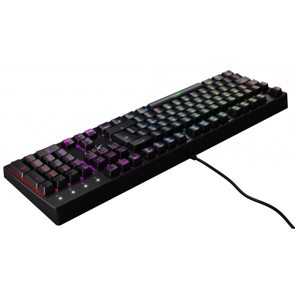 Клавіатура Xtrfy K4 RGB Kailh Red Ukr-Ru Black (XG-K4-RGB-R-UKR) - зображення 6