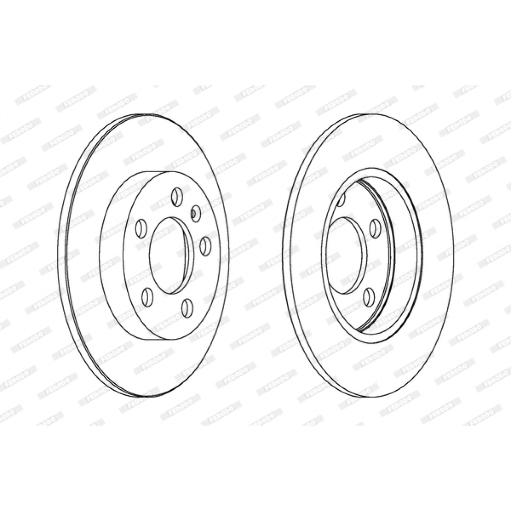 Гальмівний диск FERODO DDF1155 - зображення 1
