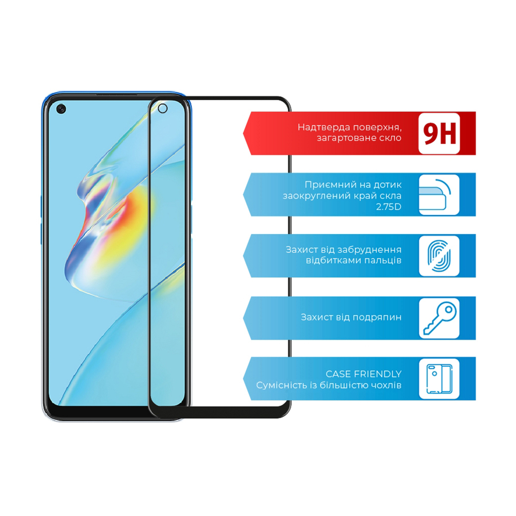 Скло захисне ACCLAB Full Glue Oppo A54 (1283126512674) - зображення 2