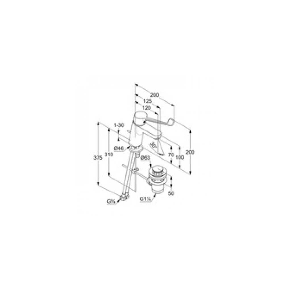 Змішувач KLUDI PureEasy 70 CARECARE (372870565) - зображення 2