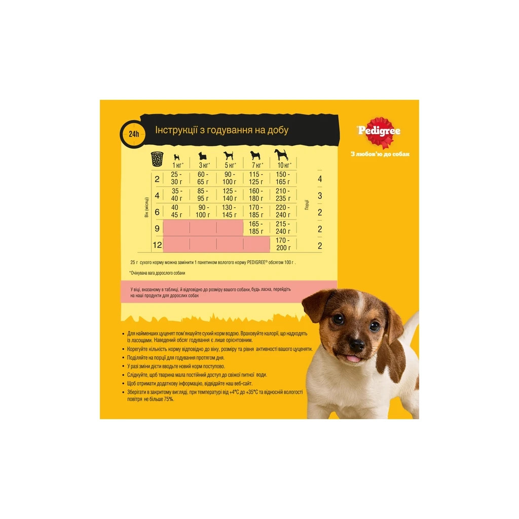 Сухий корм для собак Pedigree для цуценят малих порід з птицею та овочами 7 кг (5998749145210) - зображення 3