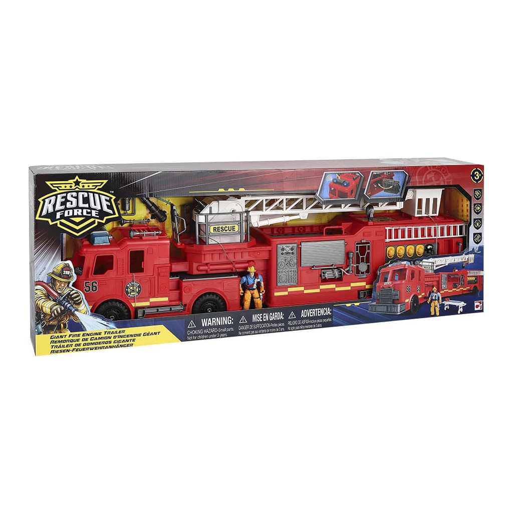 Спецтехніка Motor Shop Рятувальники Giant Fire Engine Trailer Гігантська пожежна машина (546058) - зображення 2