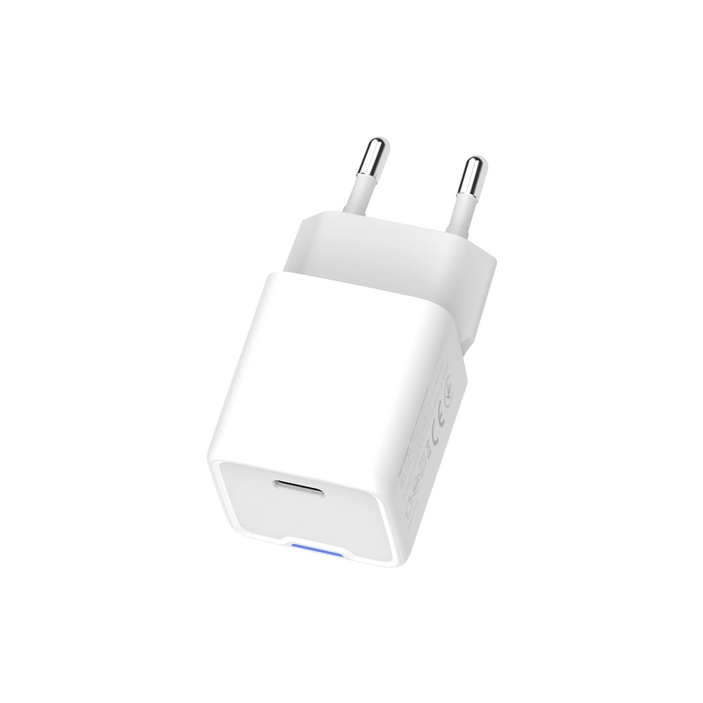Зарядний пристрій ColorWay GaN Mini 30W PD Port PPS USB-C white (CW-CHS054PD-WT) - зображення 2